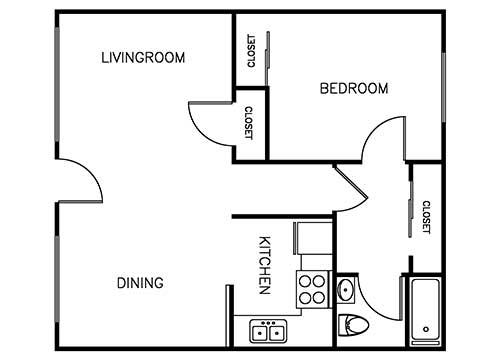 Palma Imperial 1 bedroom 1 bath 675 sqft floor plan 3